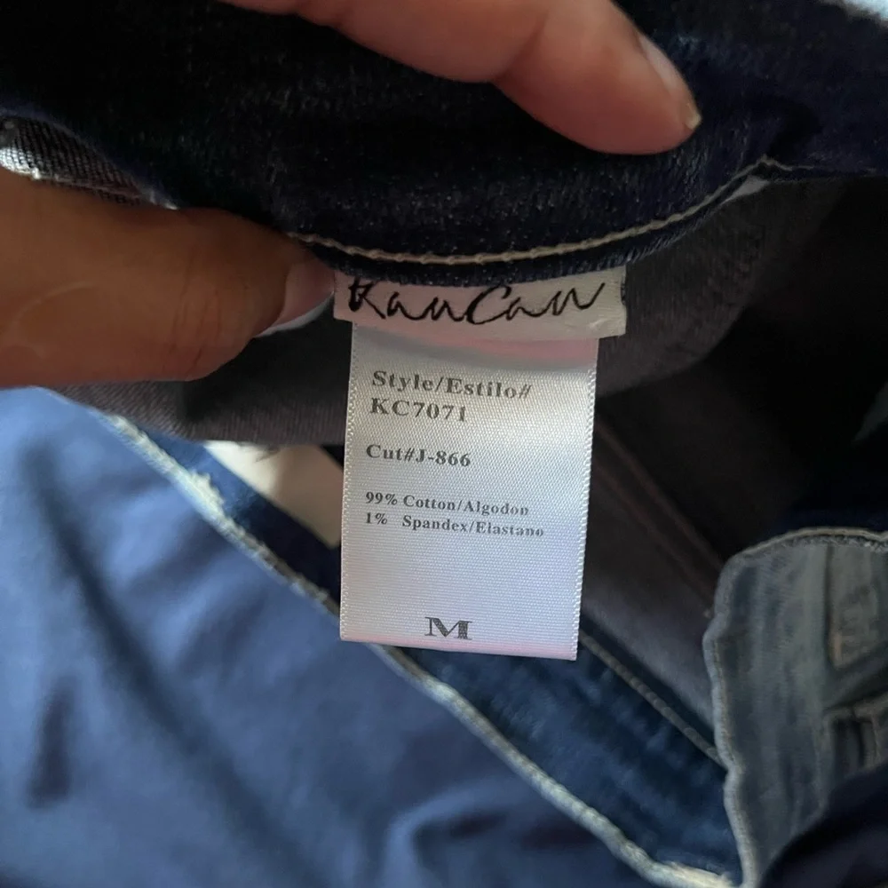 KanCan Blue Distressed Jean Shorts